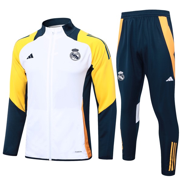 Chandal Real Madrid 2024 2025 Blanco Amarillo 3